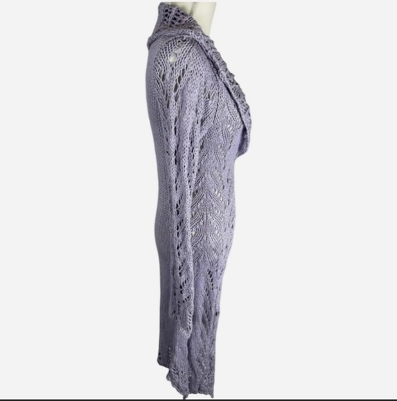 Vintage Y2K Candies Lavender Open-Knit Sweater - Picture 2 of 16